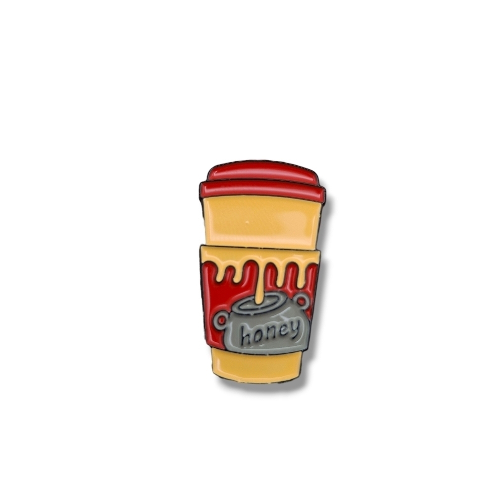Winnie-the-Pooh Honey Coffee Cup Pin/Brooch